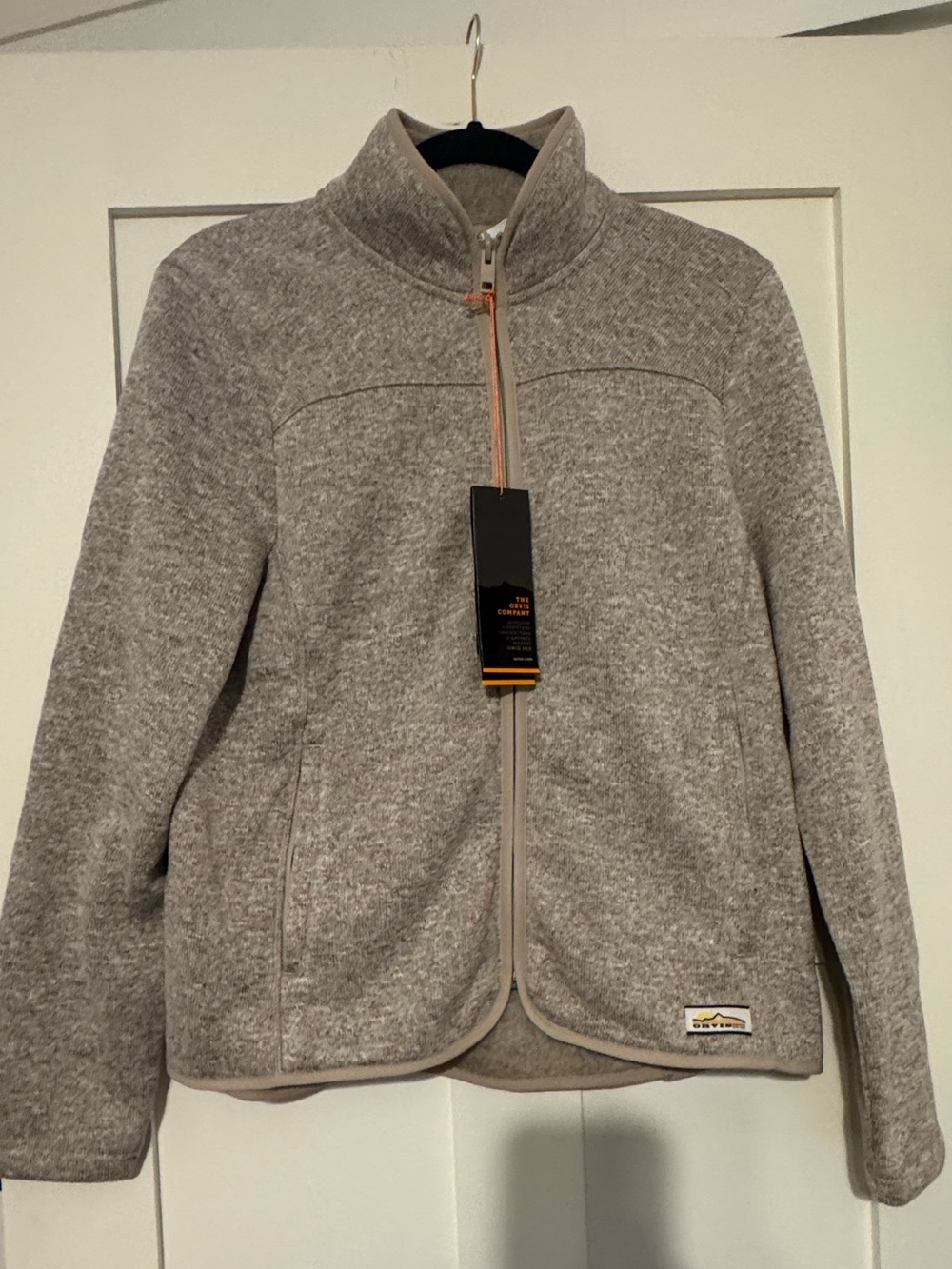 NWT - Orvis R65 medium sweater fleece full zip jacket women’s tan